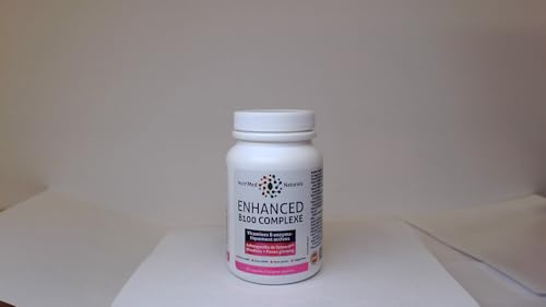 Nutrimed Naturals - Complexe B100 Amélioré, 90 Gélules (approvisionnement de 30 jours) - Supplément de Vitamines B - Santé Osseuse, Dents, Gencives et Réparation du Cartilage - Testé par des Tiers - Formulé et Fabriqué au Canada