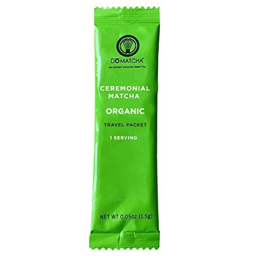 DoMatcha Organic Ceremonial Grade Matcha Powder, 36 g, 24 Travel Packets