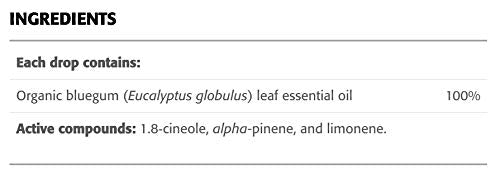 New Roots Herbal - Eucalyptus Essential Oil - 15 ml - 100% Pure - Certified Organic Eucalyptus globulus