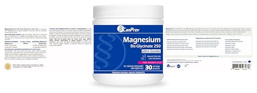 CanPrev - Magnésium Bisglycinate en poudre - Favorise la relaxation et le métabolisme énergétique