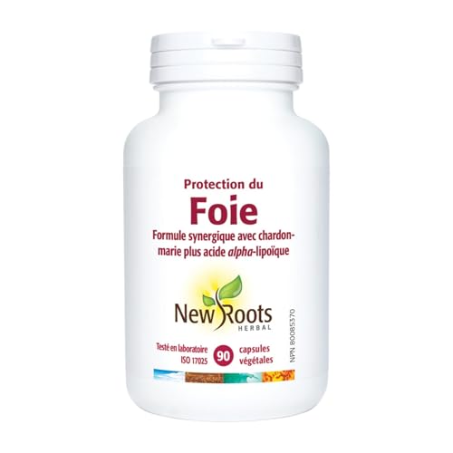 New Roots Herbal Protection du foie Formule synergique Chardon-Marie + Acide alpha-lipoïque