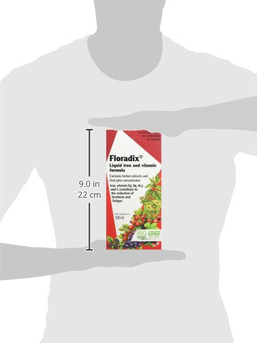 Salus Floradix Fer et Vitamines Liquide | Supplément de Fer à Base de Plantes pour Femmes, Hommes et Enfants | Végétarien, Sans Produits Laitiers et Sans OGM (500ml)