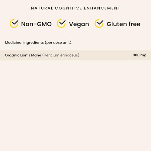 PURICA Crinière de lion Supplément de champignons en poudre