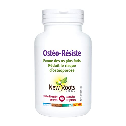 New Roots Herbal - Favorise le développement et le maintien du système squelettique - Favorise la densité et la solidité des os - Réduit l'incidence des fractures de fragilité