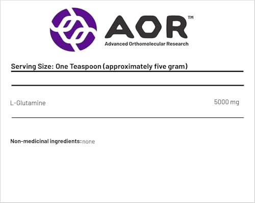 AOR L-Glutamine Powder 5000mg, 450g 90 Servings - L-Glutamine Supplement, Supports Digestive Comfort, Recovery & Overall Wellness, Vegan and Non-GMO, Trusted Choice Recommended by Professionals