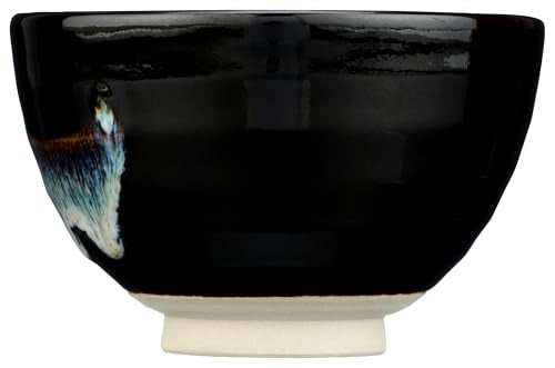 DoMatcha Handcrafted Ceramic Matcha Bowl 4.75x3 372g, Authentic Japanese Design, Ideal for Matcha Tea, Smoothie Bowls, Rituals, Durable, Easy to Clean and Elegant