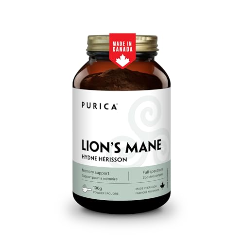PURICA Lions Mane Mushroom Supplement Powder