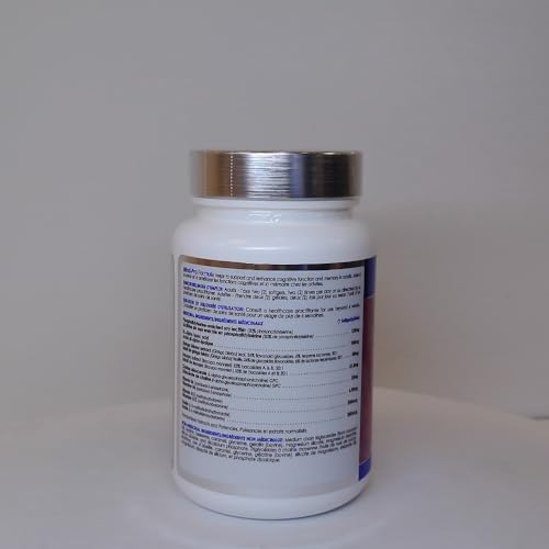 CanPrev Mind-Pro Formule 120 gélules molles, cure de 30 jours – Mélange spécialement conçu avec phosphatidylsérine, ALA, ginkgo, bacopa, GPC, B6, B12 et acide folique, soutient la santé cérébrale, la concentration et la clarté cognitive
