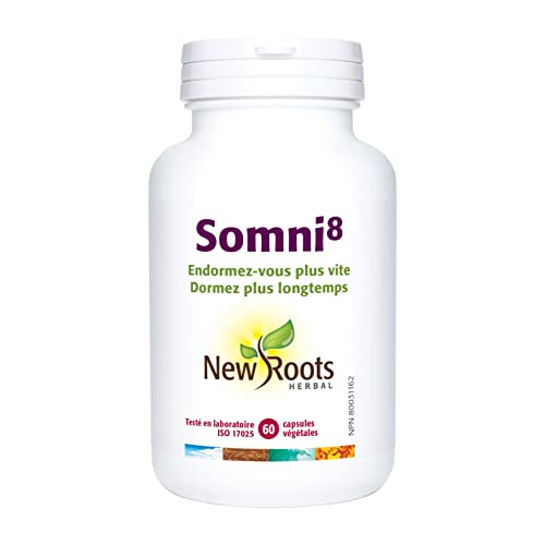 New Roots Herbal - Sommeil8-120 gélules - Endormez-vous plus vite Restez endormi plus longtemps