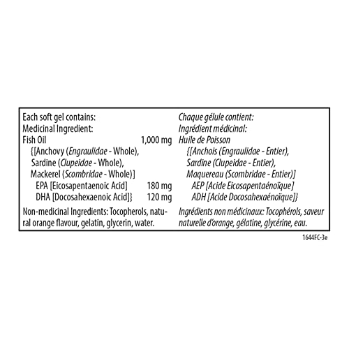 Carlson - The Very Finest Fish Oil, 350 mg Omega-3s, Norwegian Fish Oil Supplement, Wild Caught Omega-3 Fish Oil, Sustainably Sourced Fish Oil Capsules, Omega 3 Supplement