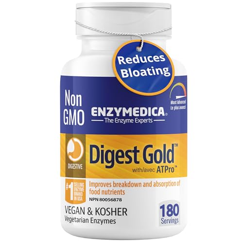 Enzymedica - Digest Gold with ATPro, Vegan Capsules - Digestive Enzyme Blend, Support Comfortable Digestion, Reduce Occasional Bloating, Enhance Nutrient Breakdown, Dairy-Free