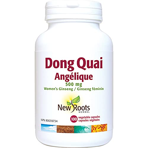 New Roots Herbal Dong Quai 500mg Capsules, Menstrual Cramps, 100 Capsules