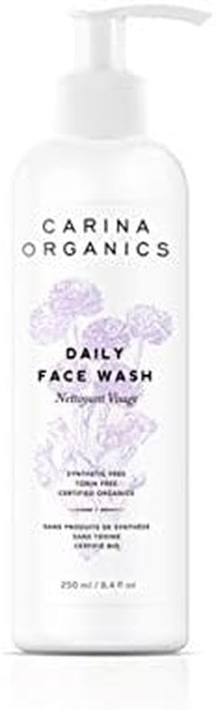 Carina Organics Unscented Face Wash, 250 Milliliters
