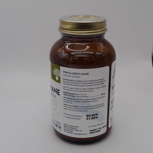 PURICA Crinière de lion Supplément de champignons en poudre