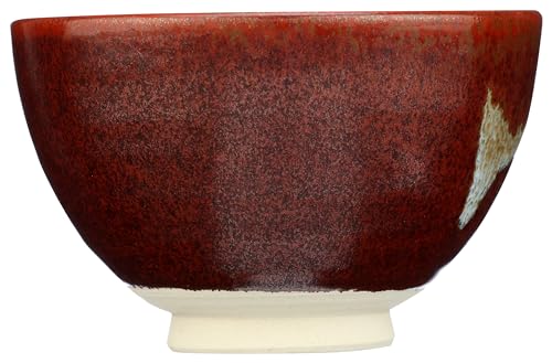 DoMatcha Handcrafted Ceramic Matcha Bowl 4.75x3 372g, Authentic Japanese Design, Ideal for Matcha Tea, Smoothie Bowls, Rituals, Durable, Easy to Clean and Elegant