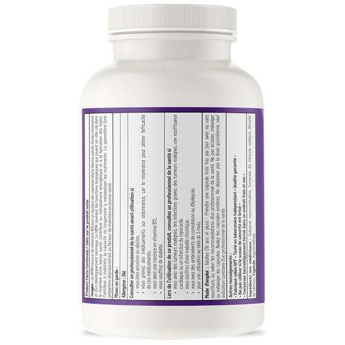 AOR - Urolithin A+ 90 Gélules 30 jours de cure - Avec NMN, Resvératrol et Spermidine - Une combinaison synergique pour le métabolisme énergétique et des nutriments