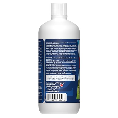 Resprit Respiratory Health Supplement, Lung Cleanse, Lung Detox for Smokers, Daily Body Detox, Sinus Relief, Herbal Decongestant, Mucus and Phlegm Relief, Alpha Omega, 500ml, Cherry Flavor (Pack Option)