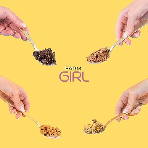 Farm Girl Honey Nut Cocoa Cereal, Artistian Keto Cereal Rainbown Hoops Cinnamon Crisps Vegan and Paleo Diets - Made in Canada