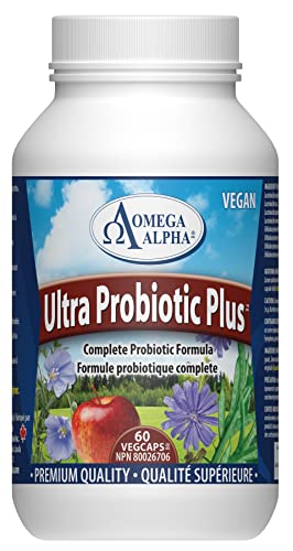 Ultra Probiotic Plus, 60 Vcapsules, Omega Alpha-Pack Option