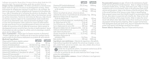Naka Platinum Prenatal Bioactive Multi, Methylated, Essential Nutrients for Mom's Health and baby's development, For Pregnant and Breastfeeding women , Made in Canada