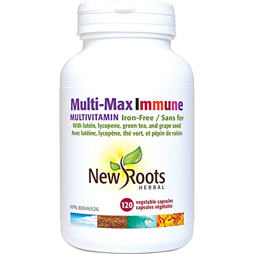 New Roots Herbal Multi-Max Grape Seed Multivitamin, Lycopene, 120 Capsules