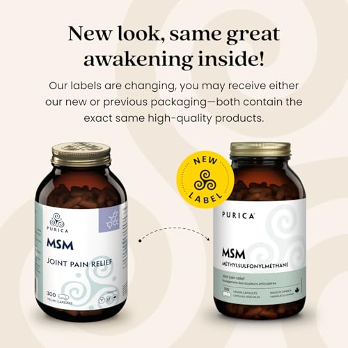 PURICA - MSM Gélules végétales - Soutien articulaire amélioré avec le méthylsulfonylméthane
