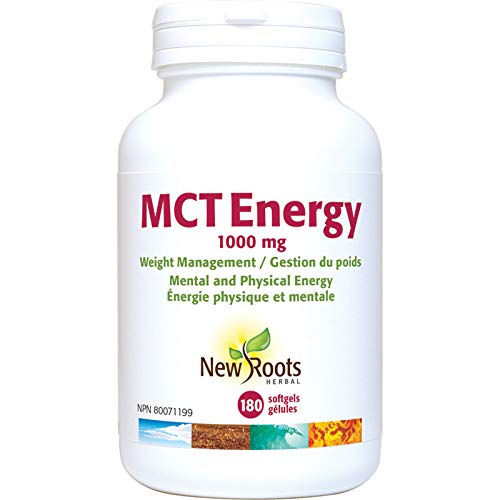 New Roots Herbal MCT Oil Softgels, 1000 mg, 180 Softgels, 30 Day Supply