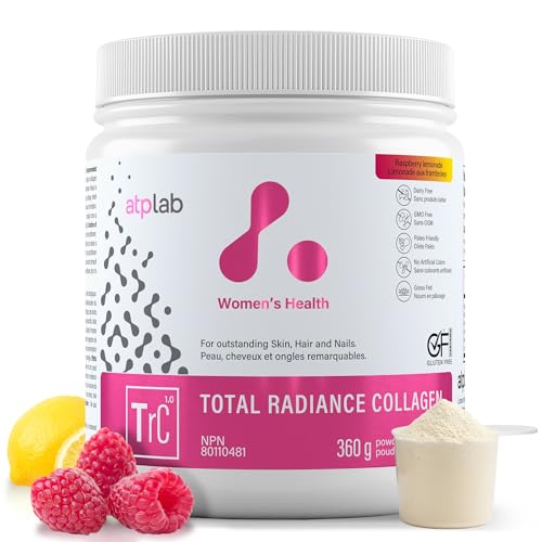 ATP LAB - Total Radiance Collagène 360g - Poudre de protéines de collagène pour femmes - Pour la peau, les cheveux et les ongles - Suppléments de collagène pour femmes