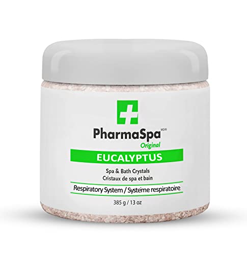 Pharmaspa Original : Cristaux de spa et de bain aux extraits entièrement naturels – 385 g/13 oz – Sel de bain d'Epsom pour l'aromathérapie et la relaxation dans les spas – Sans gluten, sans parabènes, sans cruauté