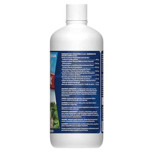 Resprit Respiratory Health Supplement, Lung Cleanse, Lung Detox for Smokers, Daily Body Detox, Sinus Relief, Herbal Decongestant, Mucus and Phlegm Relief, Alpha Omega, 500ml, Cherry Flavor (Pack Option)