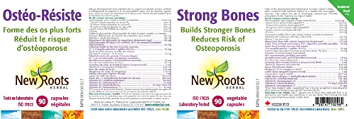 New Roots Herbal - Favorise le développement et le maintien du système squelettique - Favorise la densité et la solidité des os - Réduit l'incidence des fractures de fragilité