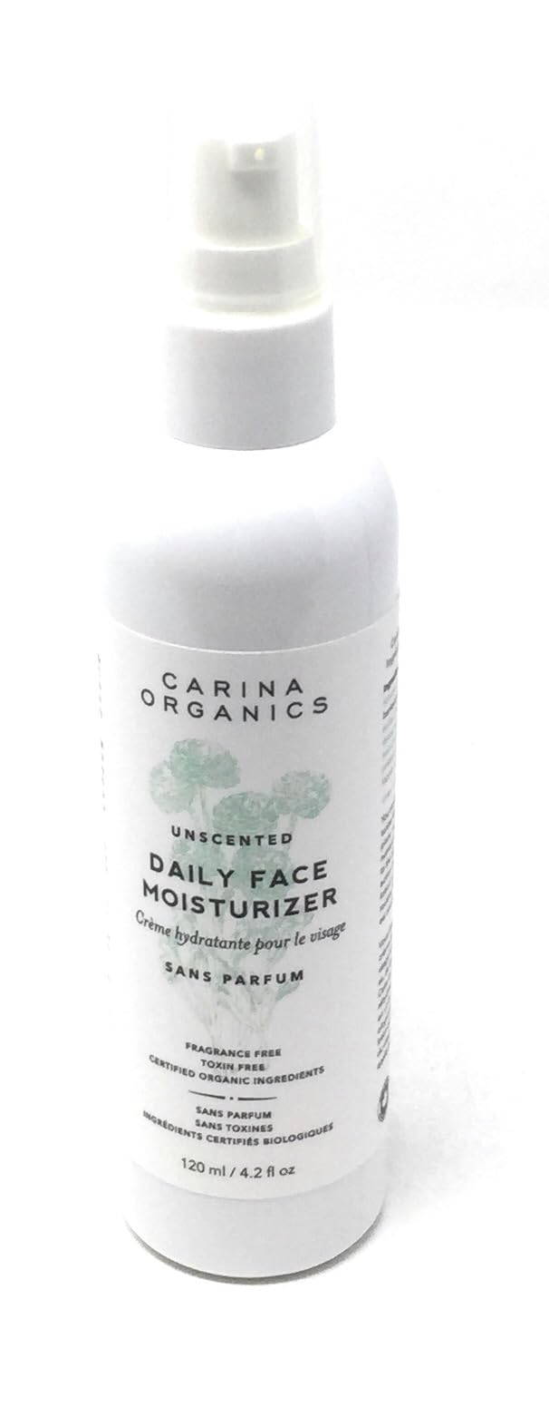 Carina Organics Unscented Face Moisturizer, 120 Milliliters