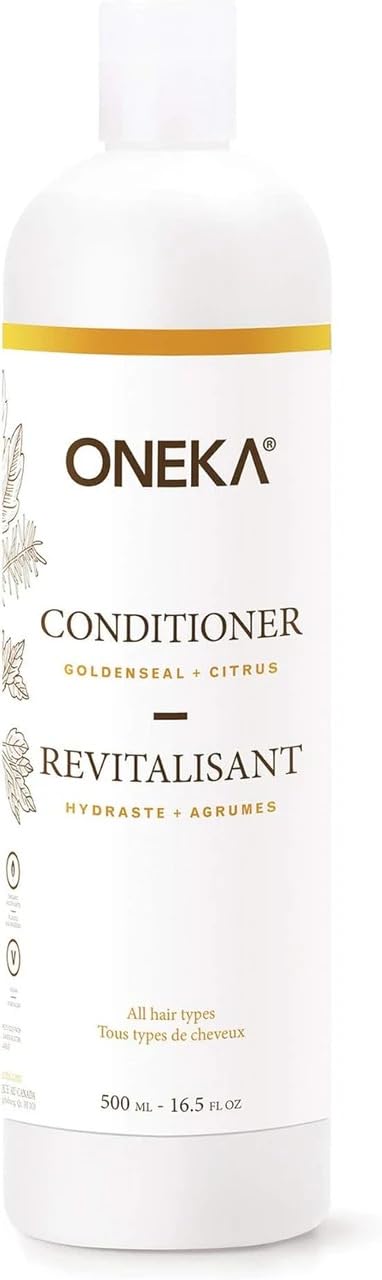 Oneka Goldenseal & Citrus Conditioner, All Hair Types, Canadian Made, 500ml