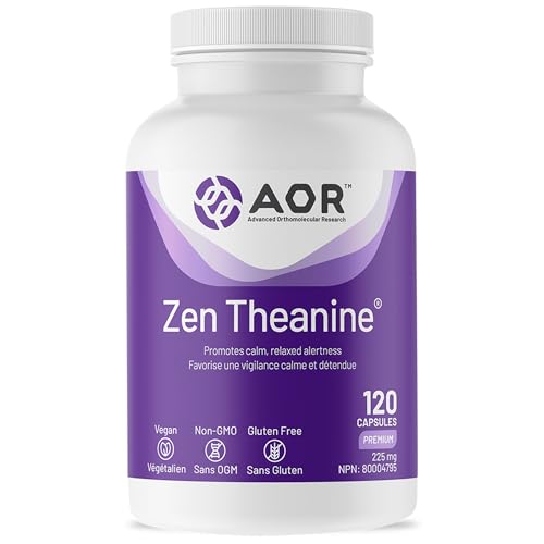AOR - Zen Théanine - 60 gélules - Favorise la relaxation sans somnolence