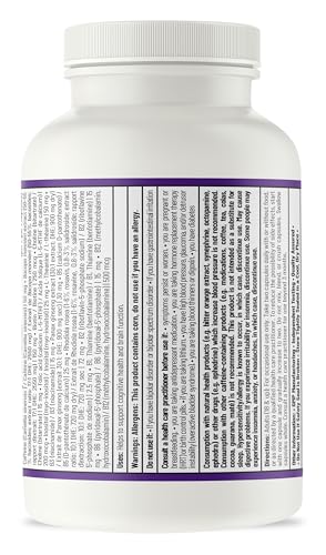 AOR SuperFocus, complément de soutien cérébral, 60 capsules, 30 jours – Végétalien, sans OGM et sans gluten – Améliore les performances cognitives et la mémoire, contient du ginseng, du Rhodiola Rosea, du Bacopa, de la méthyl B12, de l'inositol