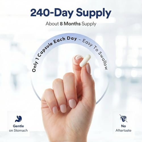 Chromium Picolinate 500mcg - Glucose and Blood Sugar Support Supplement - Muscle Mass and Metabolism Support - An alternative to berberine - 3rd Party Tested - Formulated & Made in Canada