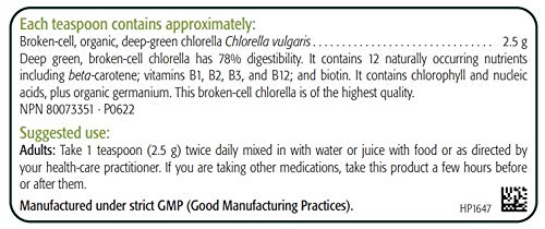 New Roots Herbal Chlorella Powder, USDA Organic, Broken Cell Wall, 454g