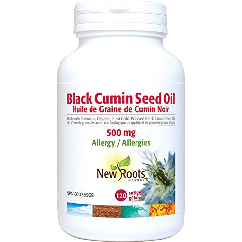New Roots Herbal Black Seed Oil, Organic Cold Pressed, 500mg, 120 Softgels