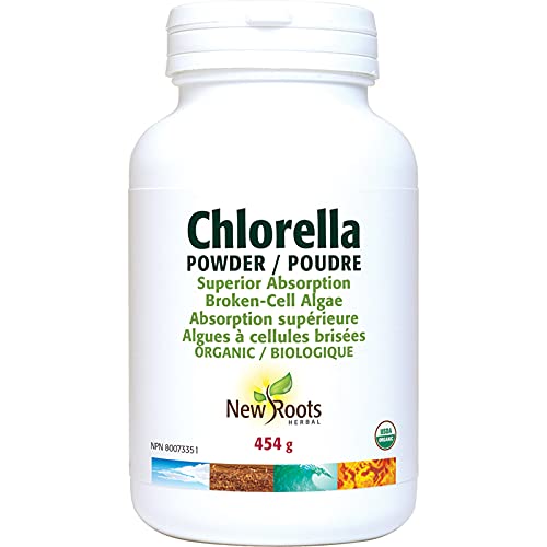 New Roots Herbal Chlorella Powder, USDA Organic, Broken Cell Wall, 454g