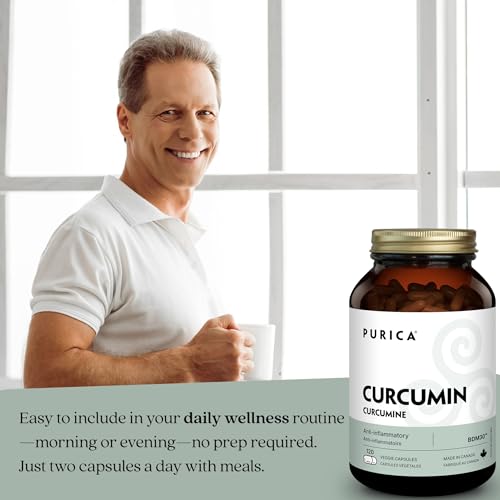 PURICA - Curcumin - Force supplémentaire - 30% BDMC - Vitamines pour la peau, Suppléments pour la santé du cerveau