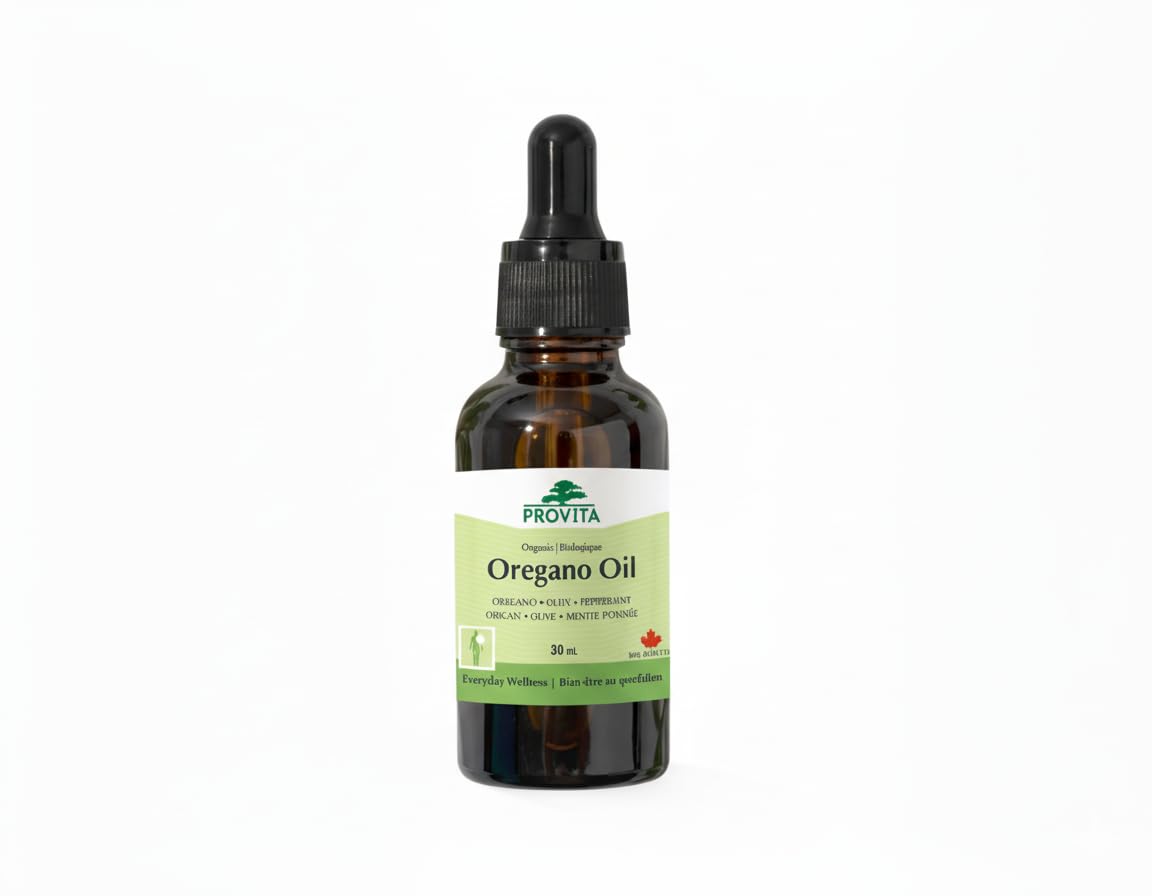 Organic Oregano Oil (80% Carvacrol) by Provita Nutrition (Canadian Made)