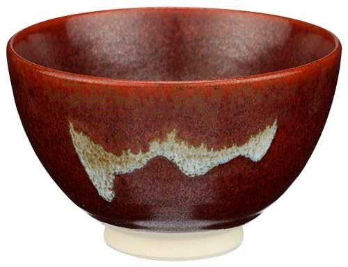 DoMatcha Handcrafted Ceramic Matcha Bowl 4.75x3 372g, Authentic Japanese Design, Ideal for Matcha Tea, Smoothie Bowls, Rituals, Durable, Easy to Clean and Elegant