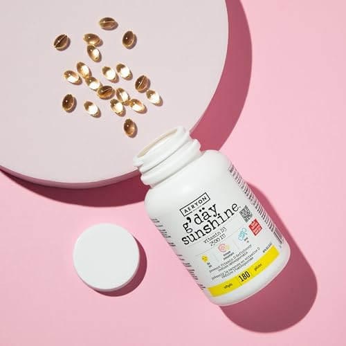 G'day Sunshine Vitamin D3 2500 IU Softgels by Aeryon Wellness | Made in Canada | Helps prevent Vitamin D Deficiency | Reduces Osteoporosis | 180 Softgels