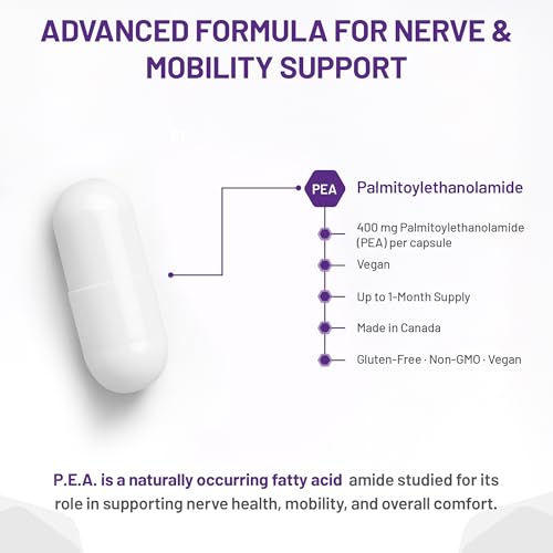 AOR P.E.A.K Activate 400 mg – Supplément de palmitoyléthanolamide (PEA) pour le confort et le bien-être – Sans OGM et végétalien – Supplément de PEA pour un bien-être équilibré et un soutien quotidien