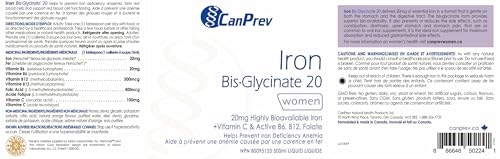 CanPrev Bisglycinate de fer 20mg