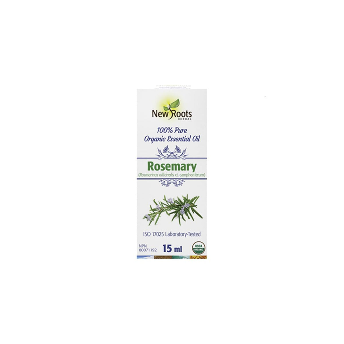 NEW ROOTS HERBAL Organic Rosemary Essential Oil, 15 ML