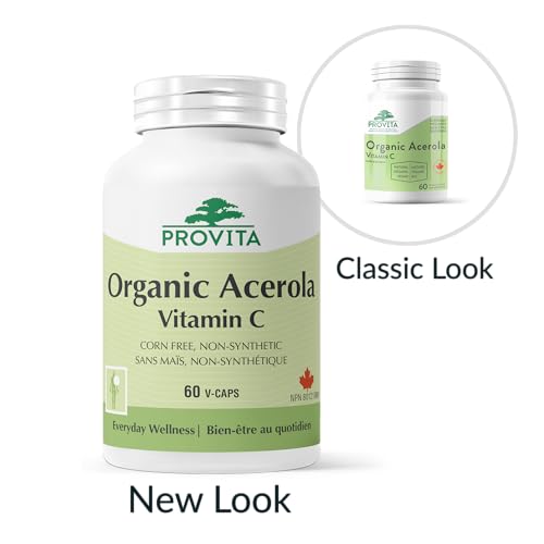 Provita Organic Acerola Vitamin C | Antioxidant Support for Good Health | Capsules