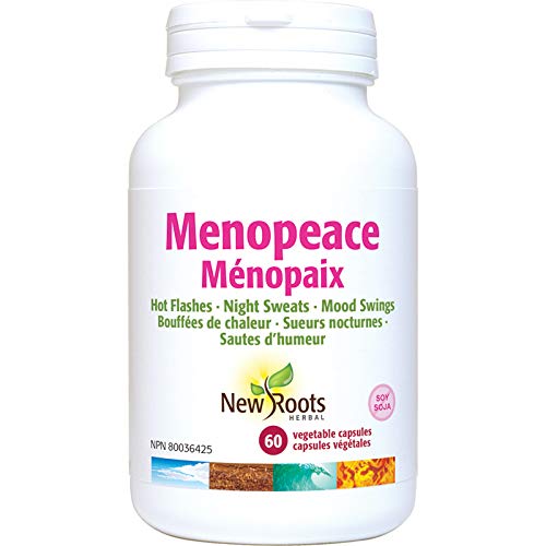 New Roots Herbal Menopeace, Menopause Supplement, Black Cohosh, 60 Caps