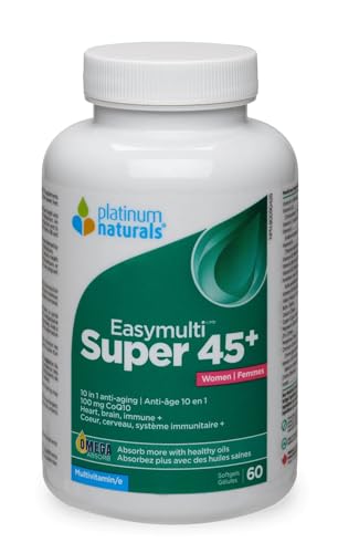 Platinum Naturals - Super Easymulti 45+ pour femmes | Anti-âge | 100mg CoQ10
