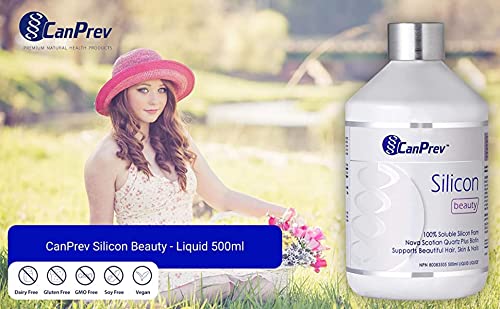 CanPrev Silicon & Biotin Beauty Liquid, 4 mg per tbsp, 500ml, 33-Day Supply